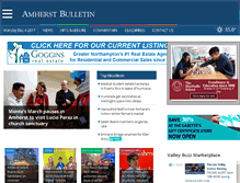 Tablet Screenshot of amherstbulletin.com